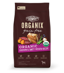10磅 Organix Grain Free Chicken & Sweet Potato Recipe 有機無穀物雞肉甜薯全犬糧,  USDA 美國製造    - 需要訂貨