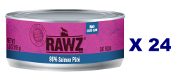 155克 RAWZ 無穀物三文魚肉醬貓罐頭 x24罐特價 (平均每罐 $24.5)  美國製造
