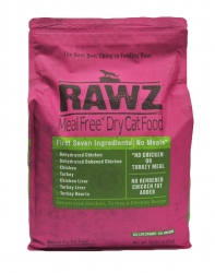 7.8磅 RAWZ Meal Free 無穀物天然脫水雞肉+火雞肉+雞肉貓糧, 美國製造  (到期日: 5-2025)