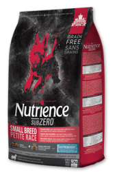 11磅 Nutience Sub-Zero 無穀物紅肉海魚+凍乾鮮牛肝全犬糧, 細粒 (SB), 加拿大製造