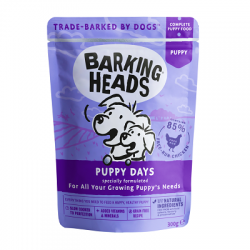 300克 Barking Heads Grain Free Chicken Puppy Pouch 卡通狗無穀物雞肉幼犬主食濕糧, 英國/歐盟製造