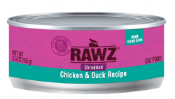 155克RAWZ 無穀物雞肉及鴨肉肉絲貓罐頭 , 泰國製造