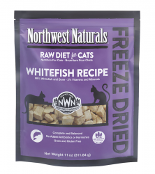 11安士 NorthWest Naturals Freeze Dried Whitefish Recipe 無穀物脫水凍乾白魚貓糧, 美國製造