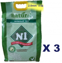 17.5公升 N1 天然綠茶味玉米豆腐貓砂 (2.0mm 幼條)x3包特價(平均每包$120)