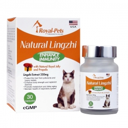 30粒膠囊 Royal-Pets Natural Lingzhi Enhance Immunity 天然靈芝, 貓食用, 美國製造 (需要訂貨)