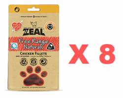 125克 Zeal Chicken Fillets 天然雞肉條狗小食x8包特價 (可混合味道, 平均每包 $60)   紐西蘭製造