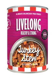 340克 LiveLong Turkey Stew 無穀物燉煮火雞主食狗罐頭, 美國製造