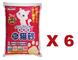 7公升 Mityan 三上單孔玉米豆腐砂x6包特價 (紅色袋) (平均每包 $67) 日本製造