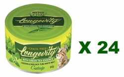 80克 NurturePro Grain Free Catnip 無穀物貓草舒情肉絲成貓主食罐頭(可混味)x24罐特價(平均每罐 $12.5) , 泰國製造