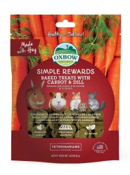 85克 Oxbow Carrot & Dill Baked Treats 紅蘿蔔小茴烤焗小食, 美國製造 (到期日: 12-2023)