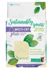 13磅 Sustainably Yours 善地球木薯玉米凝結貓砂, 幼顆粒, (紫色), 巴西製造 - 需要訂貨(新配方, 不能沖廁所)