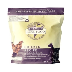 20安士 Steve's Raw Freeze Dried Chicken Recipe 凍乾雞肉寵物脫水糧,適合貓貓和狗狗食用, 美國製造