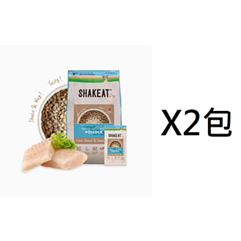 3公斤Shakeat 凍乾鱈魚+雞肉三文魚狗糧 X2包(平均為$280包
