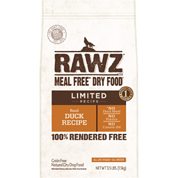 3.5磅 RAWZ Meal Free Limited Duck Recipe 無穀物單一蛋白鴨肉狗糧 , 美國製造 