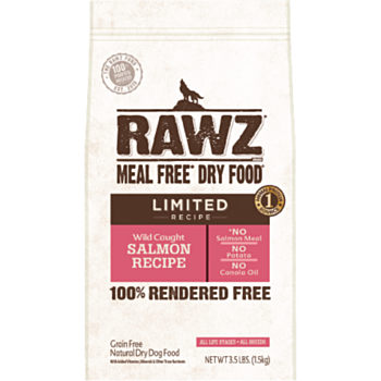 3.5磅 RAWZ Meal Free Limited Recipe 無穀物單一蛋白三文魚狗糧, 美國製造