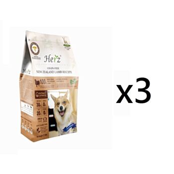 2磅 Herz 赫緻無穀物低溫烘焙澳洲羊肉狗糧x3包特價(平均每包 $285) 台灣製造, (到期日: 8-2026)  