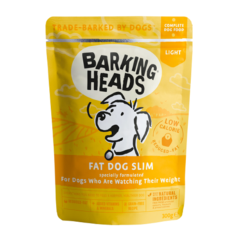 300克 Barking Heads 卡通狗無穀物雞肉體重控制狗主食濕糧x10包, 英國/歐盟製造