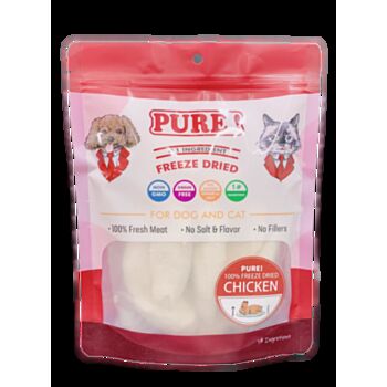 100克 Pure Freeze Dried Chicken Fillet 冷凍乾純雞胸肉, 貓狗適用, 中國製造
