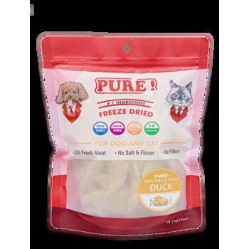 100克 Pure Freeze Dried Duck Fillet 冷凍乾純鴨肉胸, 貓狗適用, 中國製造