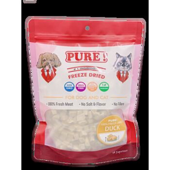 100克 Pure Freeze Dried Duck 冷凍乾純鴨肉粒, 貓狗適用, 中國製造