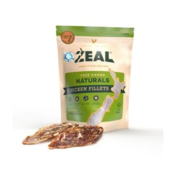 125克 Zeal Chicken Fillets 天然雞肉條狗小食, 紐西蘭製造