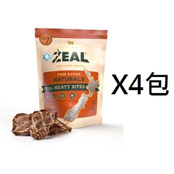 125克 Zeal Veal Meaty Bites 天然牛仔柳狗小食x4包特價 (可混合味道, 平均每包 $60)  紐西蘭製造