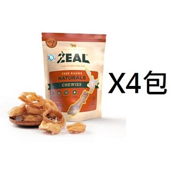 125克 Zeal Chewies 天然牛筋圈狗小食x4包特價 (可混合味道, 平均每包 $60)   紐西蘭製造