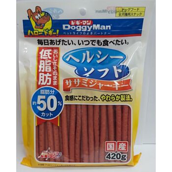420克 DoggyMan 低脂長身軟雞肉條, 日本製造