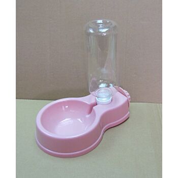 掛籠座地飲水器 -  粉紅色