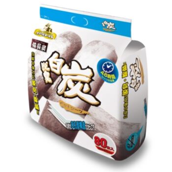 80片 1.5呎脫臭白炭尿片 (30x45cm), 中國製造