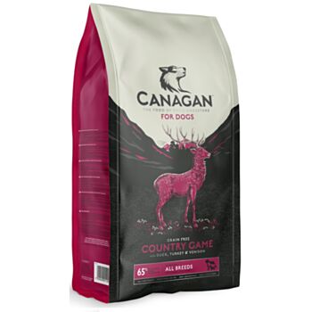 12公斤 Canagan Country Game Grain Free 無穀物鴨肉+鹿肉+兔肉全犬糧 (田園野味)  德國製造 