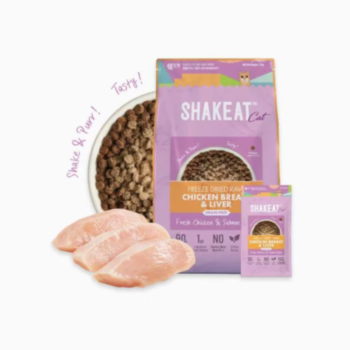 3公斤Shakeat 凍乾雞肉+雞肉三文魚無穀物貓糧 