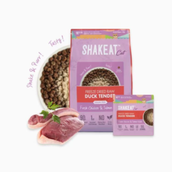 1.2公斤Shakeat 凍乾鴨肉+雞肉三文魚無穀物貓糧