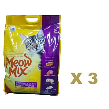 15磅 MeowMix Original Choice 原味全貓糧x3包特價 (平均每包 $198) 美國製造
