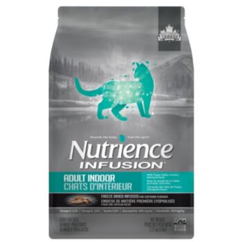 5磅 Nutrience Infusion Chicken Oat Indoor Cat 天然凍乾鮮雞肉燕麥室內貓糧, 加拿大製造 