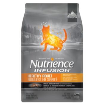 5磅 Nutrience Infusion Chicken Oat 天然凍乾鮮雞肉燕麥成貓糧, 加拿大製造   - 需要訂貨