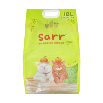 18公升Sarr 綠茶豆腐貓砂,3.0mm X9包(平均每包$60)