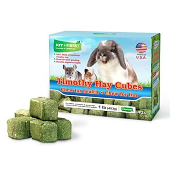 1磅 Joy & Fiber Timothy Hay Cubes 提摩西草磚, 美國製造