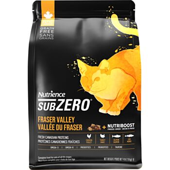 4磅 Nutrience Sub-Zero Grain Free 無穀物雞肉火雞海魚+凍乾鮮雞肉全貓糧, 加拿大製造   << 已轉 4磅新包裝 >>