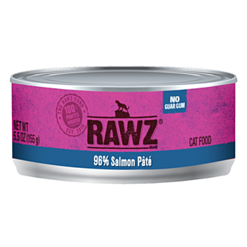 155克 RAWZ 無穀物三文魚肉醬貓罐頭 , 美國製造