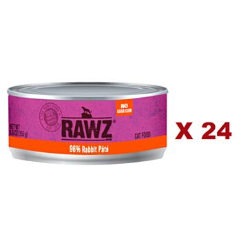 155克 RAWZ Grain Free Rabbit Pate 無穀物兔肉肉醬貓罐頭 (平均每罐 $29) 美國製造