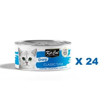 70克Kit Cat 無穀物鮮嫩吞拿魚汁湯主食貓罐頭 x24罐特價 (平均每罐 $8.5), 泰國製造