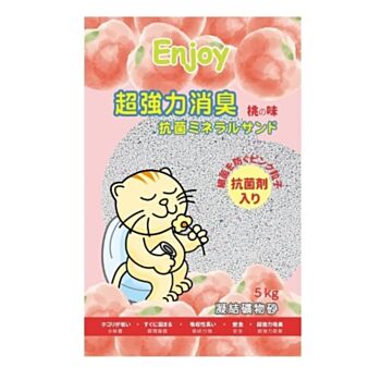 5公斤 Enjoy 香桃味凝結貓砂 (EJ50193) 中國製造