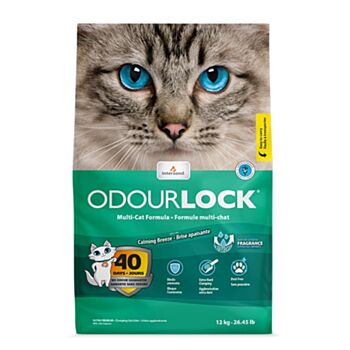 12公斤 Odourlock Multi-Cat Formula, Fragrance 強力除臭輕舒淡香凝結貓砂, 加拿大製造