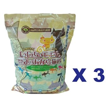 7公升 Leotti&Momon 雙孔豆乳豆腐砂x3包特價 (平均每包 $95), 日本製造