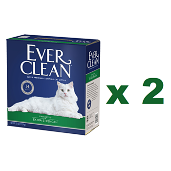 25磅 Everclean 無香味特強配方貓砂 (綠邊)x2箱特價(平均每箱 $175)  美國製造