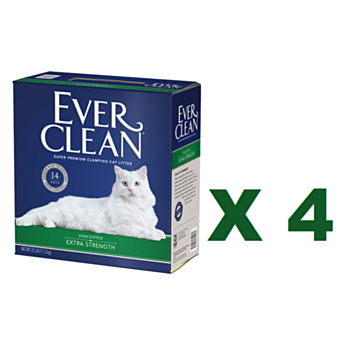 25磅 Everclean 無香味特強配方貓砂 (綠邊)x4箱特價(平均每箱 $168)  美國製造