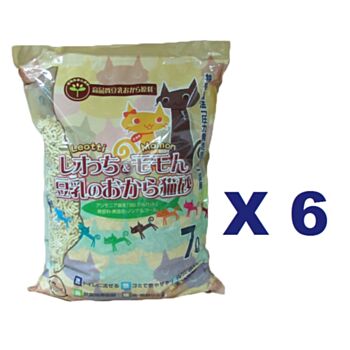 7公升 Leotti&Momon 單孔豆乳豆腐貓砂x6包特價 (平均每包 $92), 日本製造   - 缺貨 21-9-2025 更新