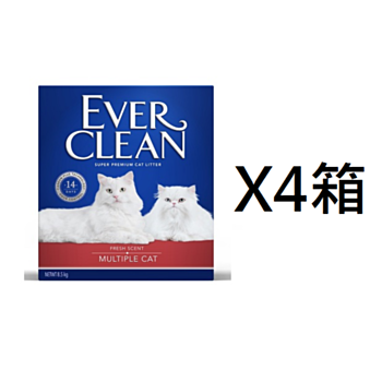 8.5公斤Everclean 特強香味配方貓砂 (多貓用)x4箱特價(平均每箱 $168)  土耳其製造