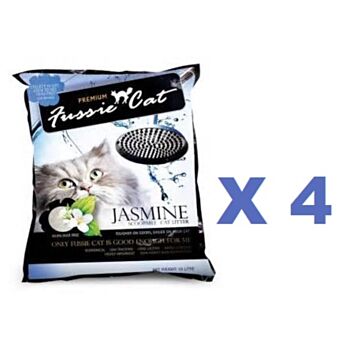 10公升 Fussie Cat 茉莉味貓砂x4包特價 (平均每包 $55), 中國製造